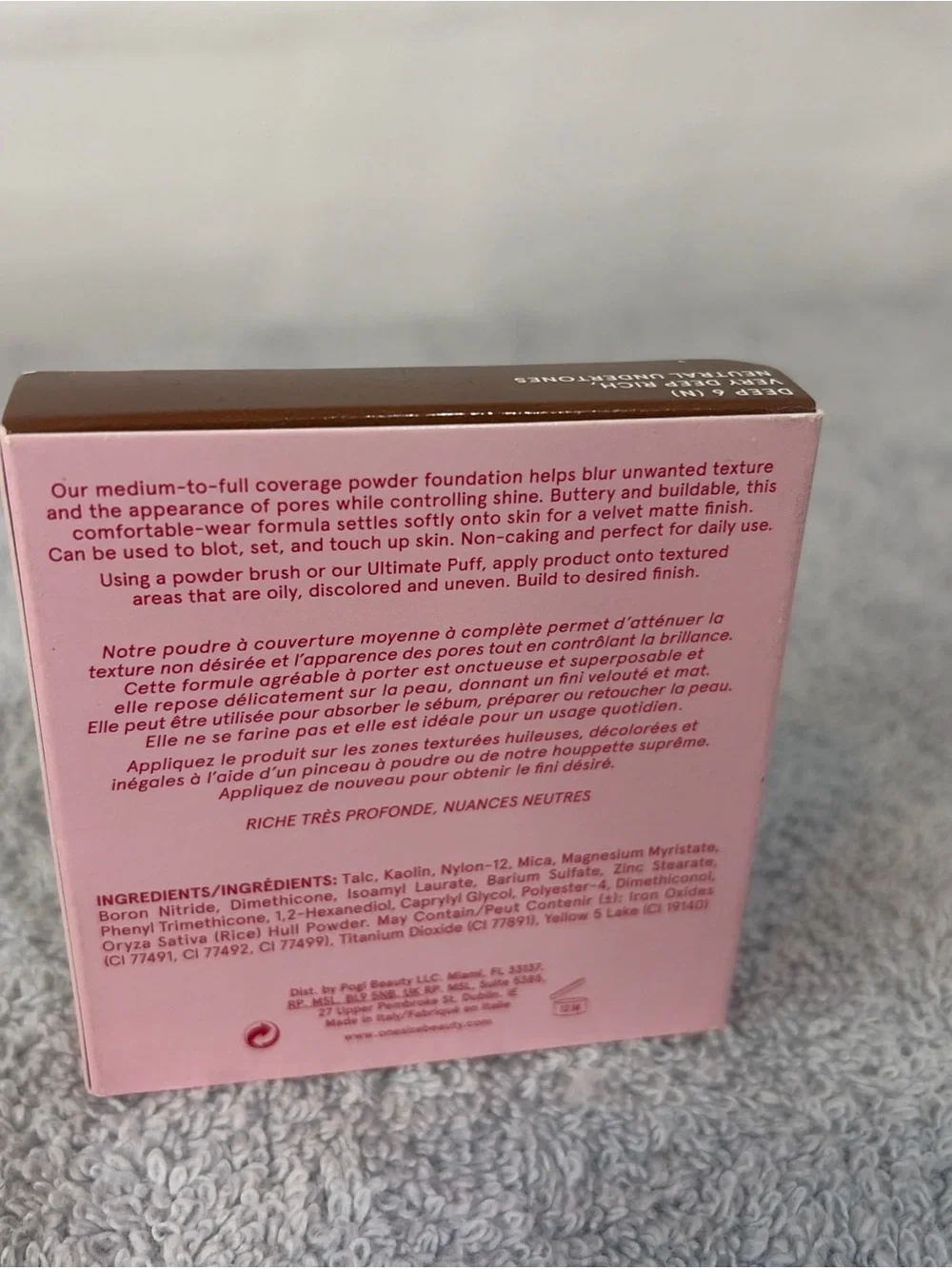 ONE/SIZE Turn Up The Base Foundation Powder Deep 6 (N) very deep rich undertones